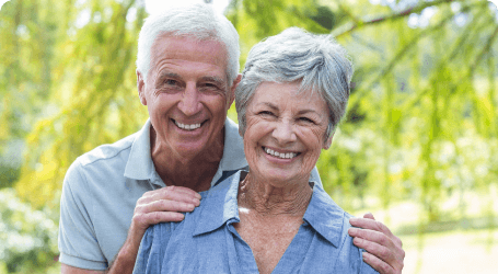 older couple smiling